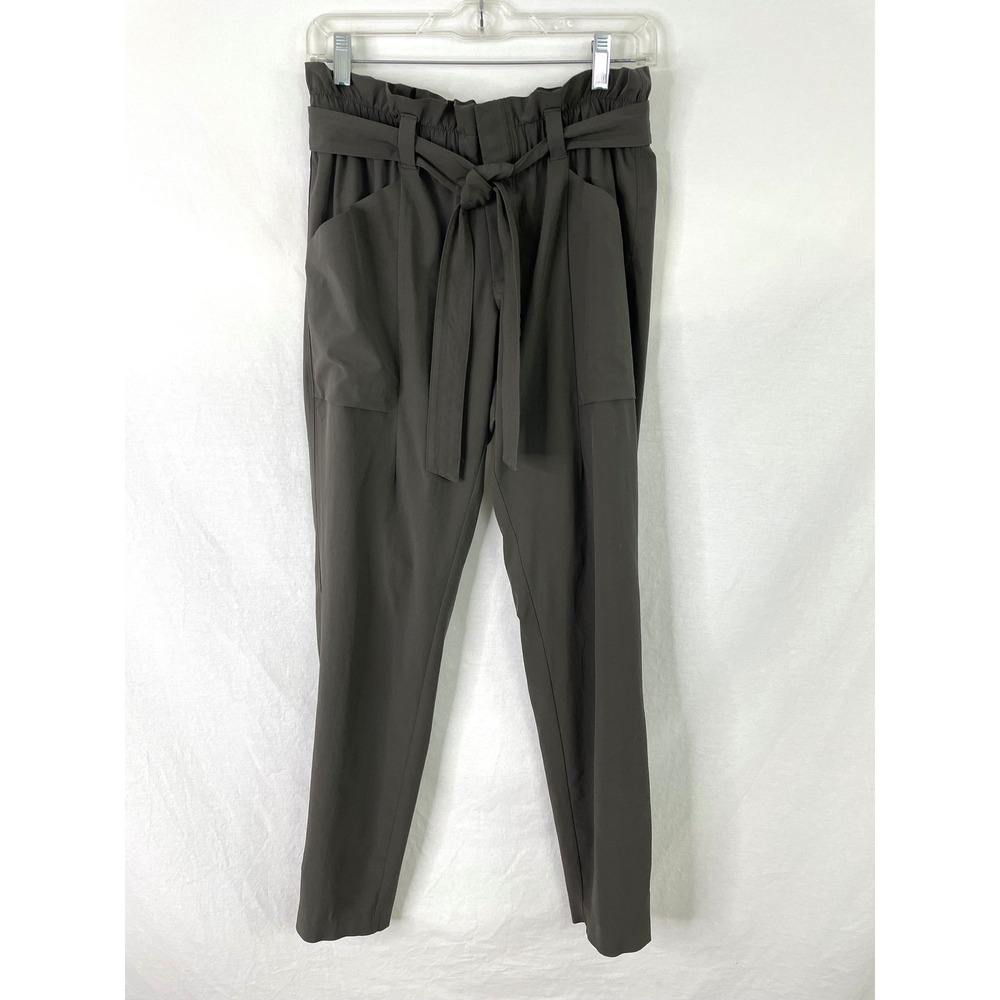 Athleta Skyline Pants Womens Small S Paperbag Waist Tie Belt